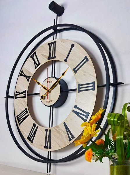 ساعت دیواری فلزی 2222 - تصویر 2
