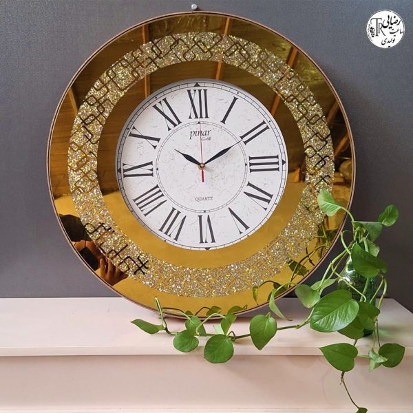 ساعت دیواری آینه ای پینار گرد